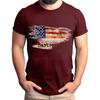 Men's Father's Day Flag Printed T-Shirt Men's Loose Casual Short Sleeve Top