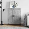 Vidaxl Cabinet, Concrete Grey, 69.5X34X90 Cm, Wood-Based Material