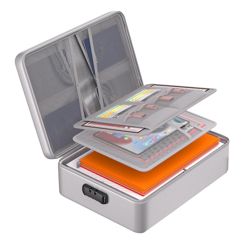 Fireproof File Organizer with Lock Document