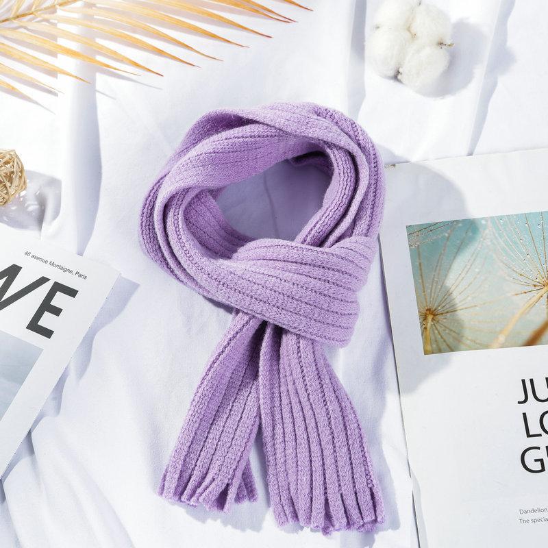 

Зимовий дитячий шарф Теплий в язаний дитячий шарф для хлопчиків дівчаток Однотонний Товстий М який Унісекс Дитячий Грілка для шиї Подарунок для малюка 125*10cm