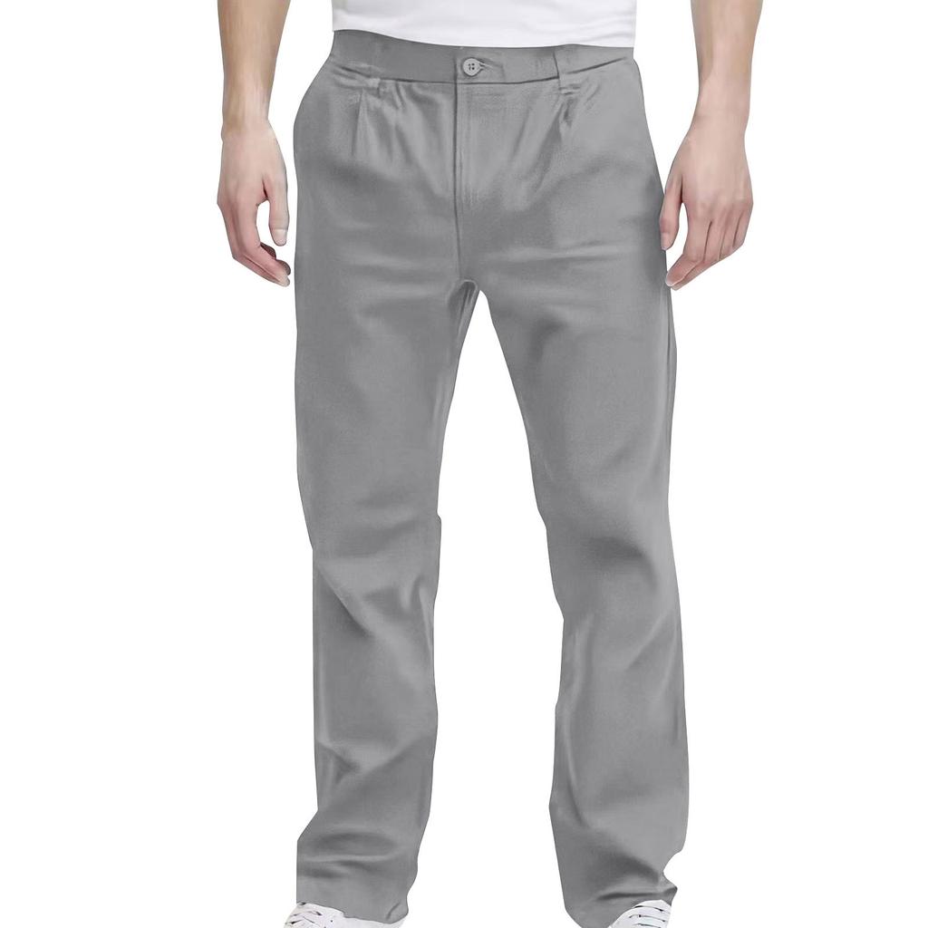 Men'S Loose Straight Leg Slim Fit Pants Lightweight Casual Pants