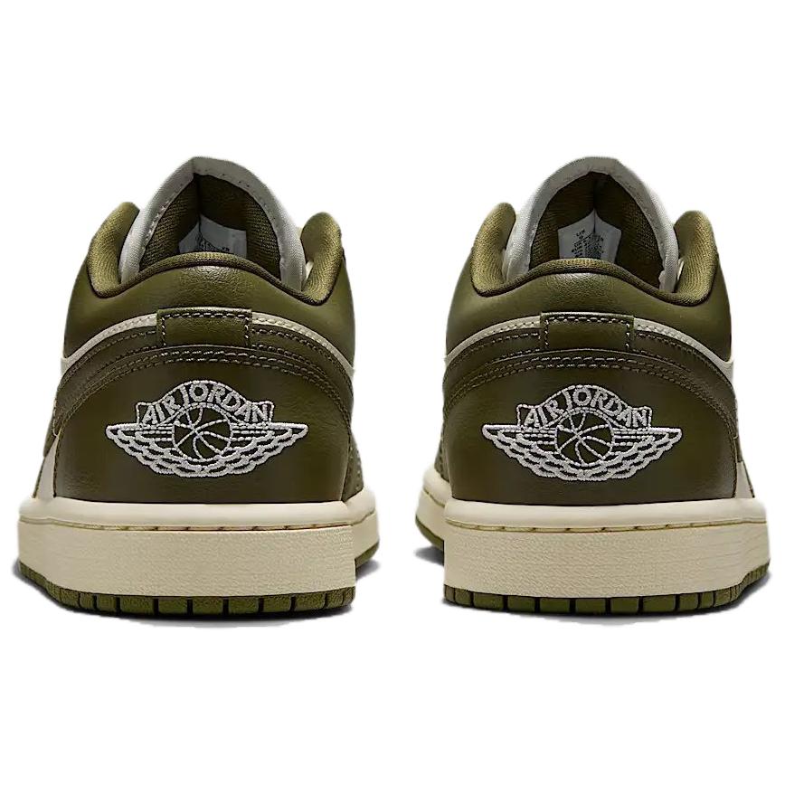 Dámské tenisky Air Jordan 1 Low Medium Olive Zelená Plachetnicová Kokosové mléko DC0774-122