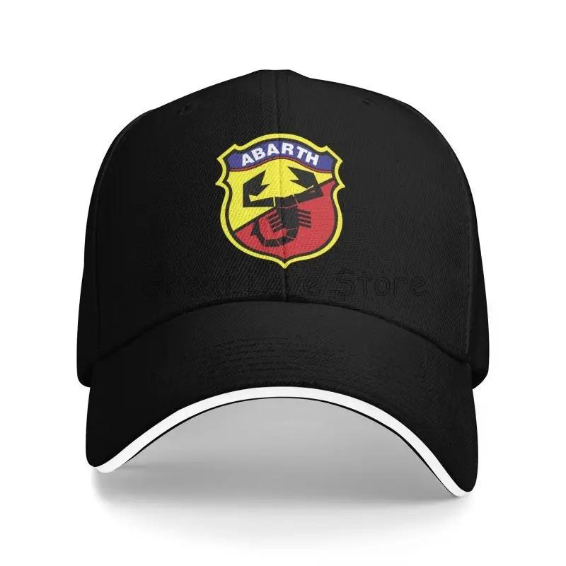 Custom Abarth C Print Sandwich Baseball Cap Dad Hat Golf Hat Summer Outdoor Travel Sun Protector Hats for Women Men Snapback Cap