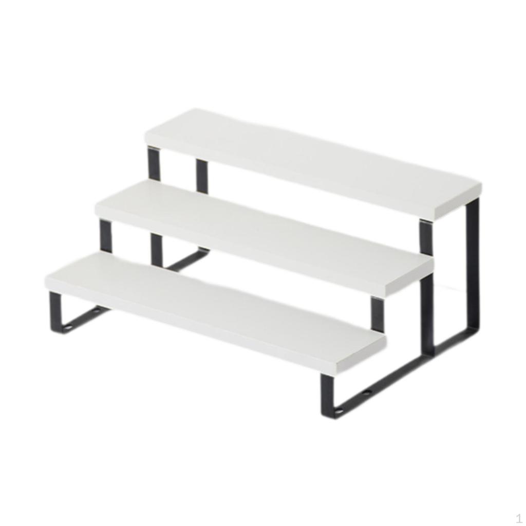 3 Tier Wooden Doll Display Stand, Decorative Cupcake Ideal for Cafe Or Living Room