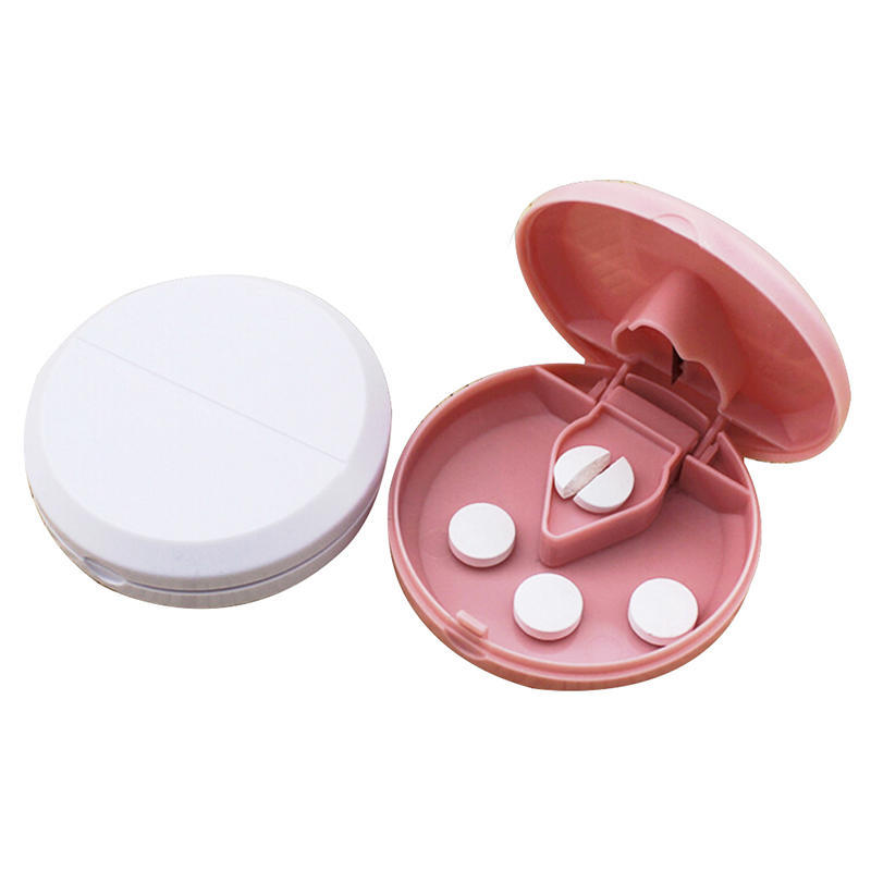 Organizer For Medicine Splitter Hold Storage Box Pill Tablet Pill Cutter Divider