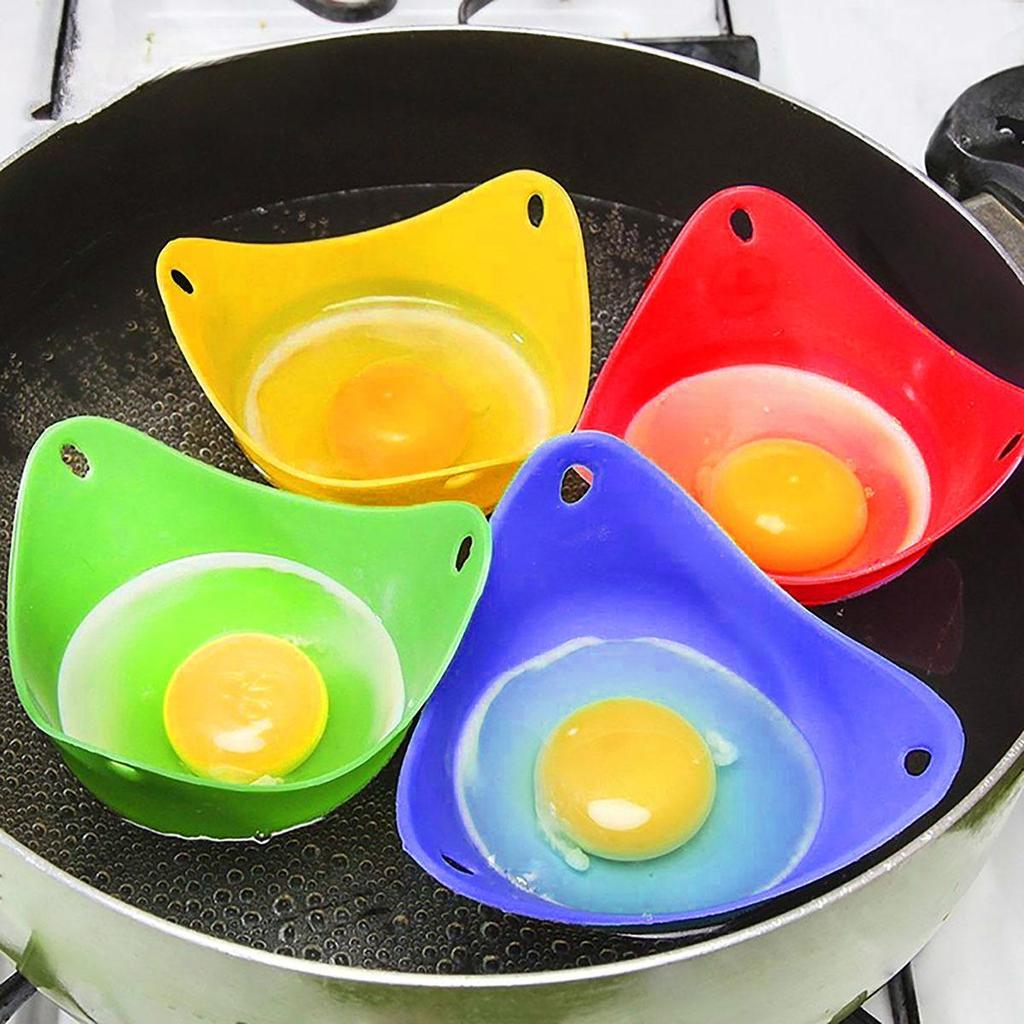 1/4pcs Silicone Egg Poacher Cups Egg Boiler Mold Cup for Microwave Air Fryer Stovetop Eggs Cooking