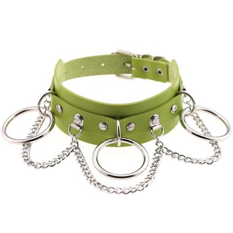 1 Pcs Leather Choker Female Collar for Women Goth Punk Chain Harajuku Necklace Sexy Vegan Chocker Festival Girls Gothic Jewelry