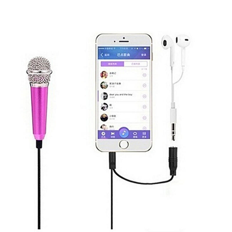 2017 Hot Mini Karaoke Condenser Microphone For Phone Computer Mini Phone Microphone