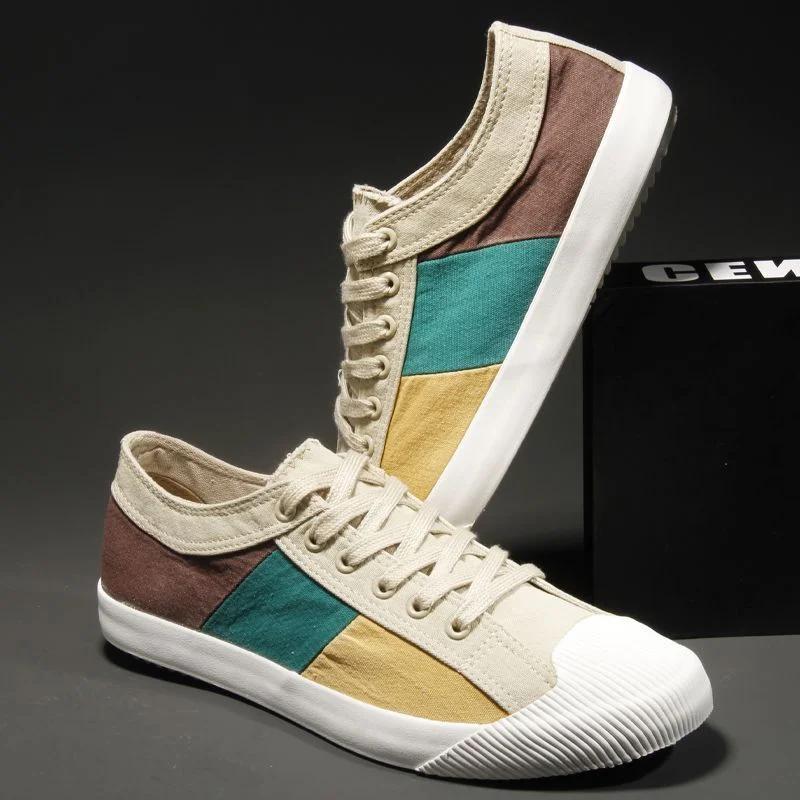 Fashion 2024 Sneakers New In Casual Shoes for Men Canvas Hiking Luxury Sale Classic Original Comfortable Man Shoe Promotion Work