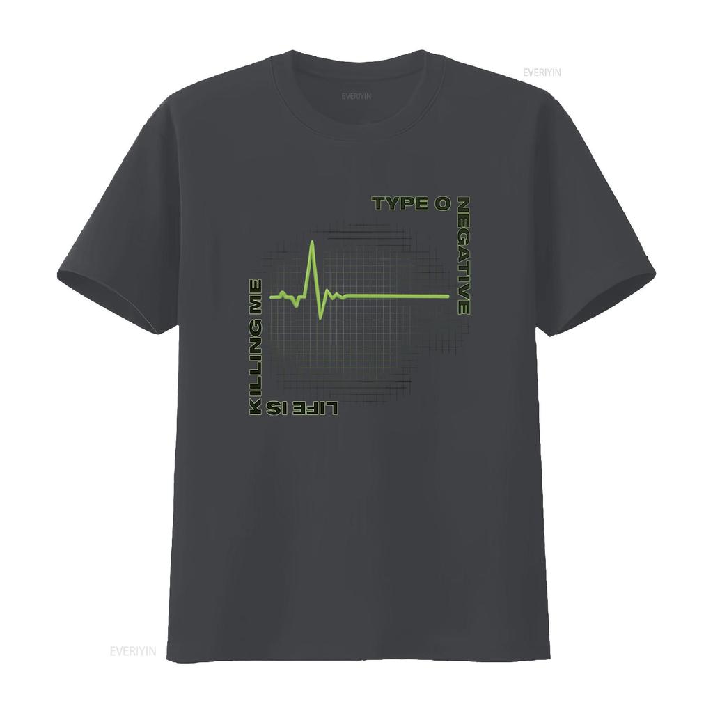 Vintage Type O Negative T Shirt with Heartbeat Design All Sizes S 2345Xl Vintage Washed Fashion Stylish Comfortable Breathable