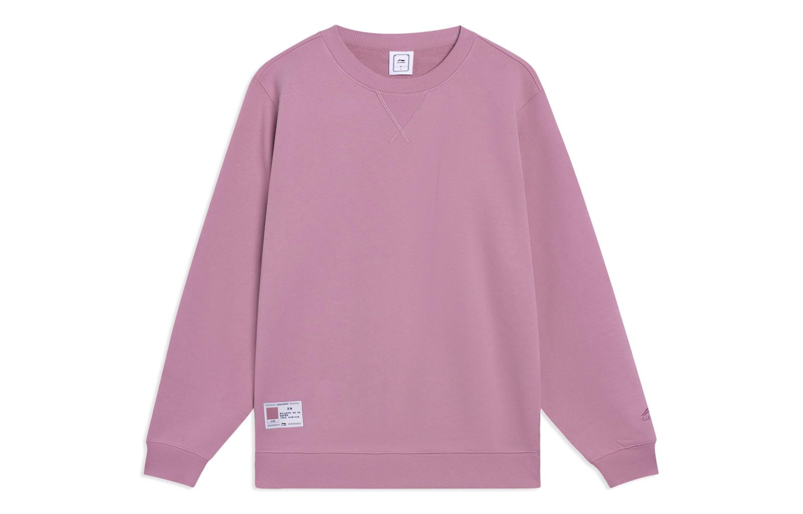 Li Ning Sports Life Collection Sweatshirt Men s Light Rose Red AWDT073-9 M