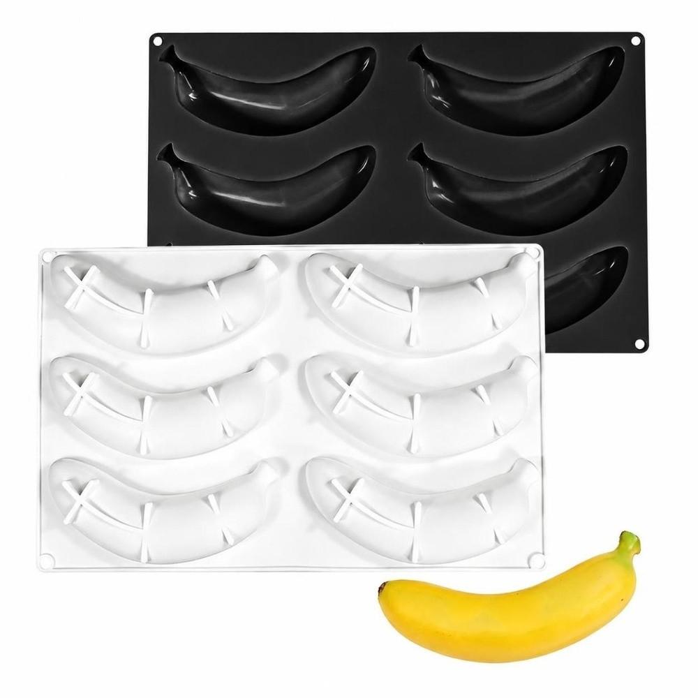 Food Grade Silicone Banana Mousse Cake Mold Banana Shaped Baking Mold  Chocolate Pudding