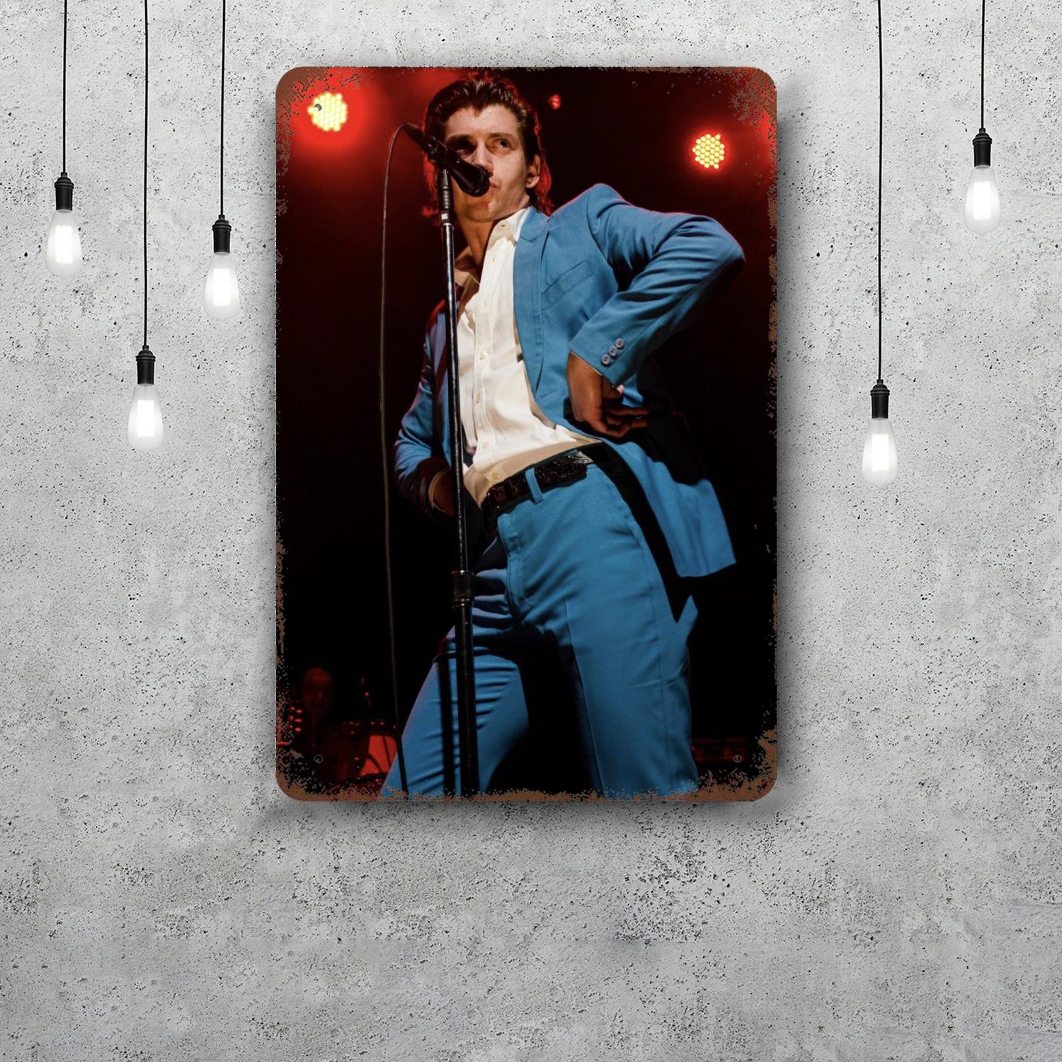 

alex turner Decor Poster Vintage Tin Sign Metal Sign Decorative Plaque for Pub Bar Man Cave Club Wall Decoration 20x30cm（7.8x11.8inch）