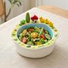 Little Duck House Shape Fruit Bowl with Fork Cartoon Snack Plate Creative Salad Plate  Living Room