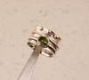 Solid 925 Sterling Silver Peridot Gemstone Spinner Band Meditation Ring Jewelry Unisex Gift Statement Ring