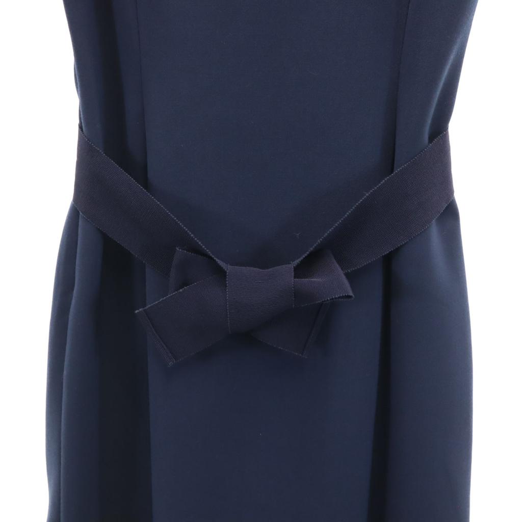 LOVEMOSCHINO Made in Italy Wool Blend No sleeve one piece 6 Navy Women Used