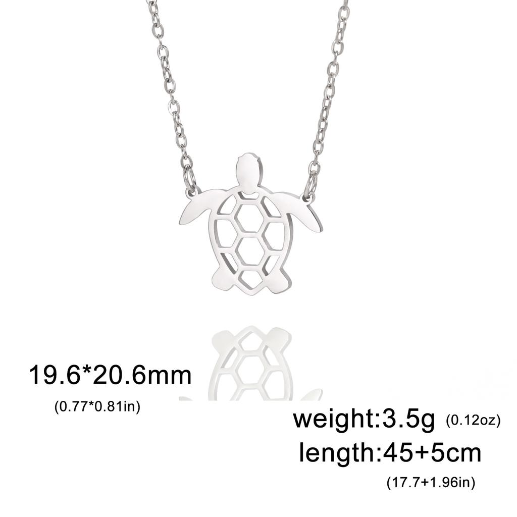 Cazador Animal Necklace for Men Women Stainless Steel Turtle Pendant Necklace Jewelry Gift Trend 2025 Birthday Gift Wholesale
