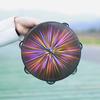 Double Row Hand Held Drum Rainbow Wood Children's Drum Durable Tambourine  Musical Instrument