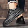 Fashion Men Shoes lace up New Winter Genuine Leather Casual Shoes Fashion Business Oxford Shoe men Designer office Work Shoes
