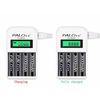 PALO LCD Display 4 Slots Smart Rechargeable Battery Charger For AA AAA Ni-Cd Ni-Mh Rechargeable Batteries