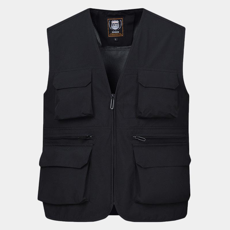 New Men's Multi-pocket Outdoor Casual Photography Fishing Vest Large Size Waistcoat