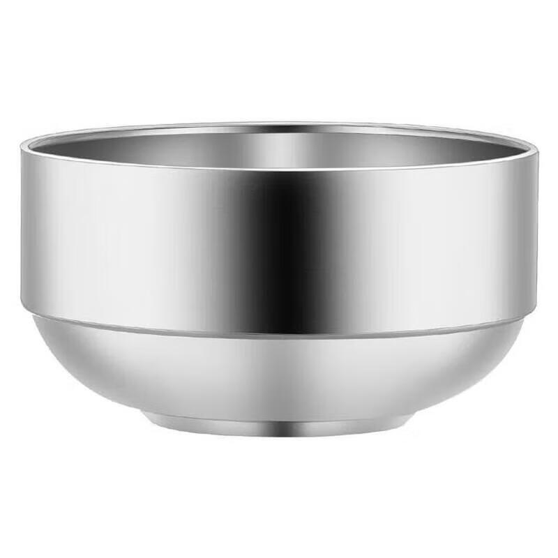 HueiHuang 13cm 304 Stainless Steel Double-Layer Insulated Bowl