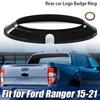 Glossy Black Rear Car Logo Emblem Badge Ring Cover For Ford Ranger 2015-2022 NEW