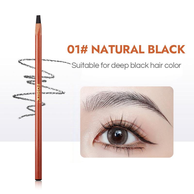 

FOMIX Жесткий стержень для карандаша для бровей Стойкий цвет Водонепроницаемый Не скатывается Дикие брови Карандаш