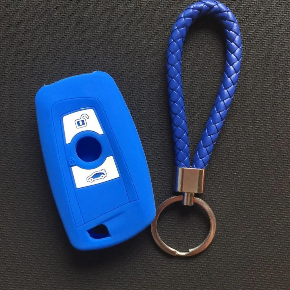 Silicone Car Key Fob Cover Case Holder Keychain Accessories For Bmw F10 F20 F30 Z4 X1 X3 X4 M1 M2 M3 E90 1 2 3 5 7 Series Remote
