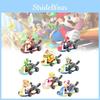 Super 8pcs Mario Kart Pull Back Car Princess Luigi Bowser Figure Toys Children