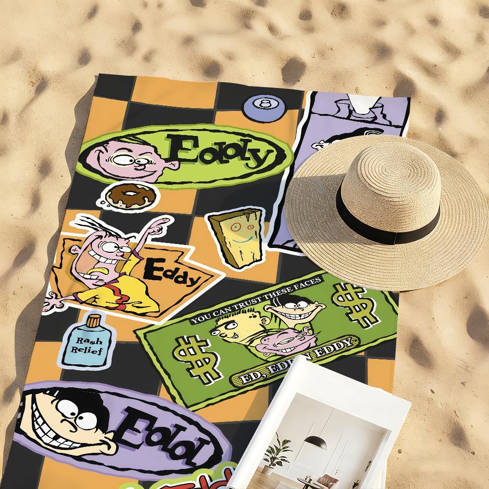 Cartoon E-Ed Edd n E-Eddy-S Towel Quick Drying Beach Towels Are Suitable For Swimming Pools Camping Yoga And The Gym