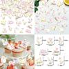 Themed Swan Confetti Birthday Party Event Desktop Decoration Throwing Props