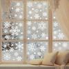 Snowflake Window Cling Set - Reusable PVC Static Decals for Glass, Easy Winter & Christmas Window Decor Without Residue