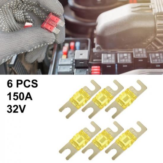6pcs 150A AFS Mini ANL Fuse Replaces for Car Truck Motorcycle Boat Audio CDs