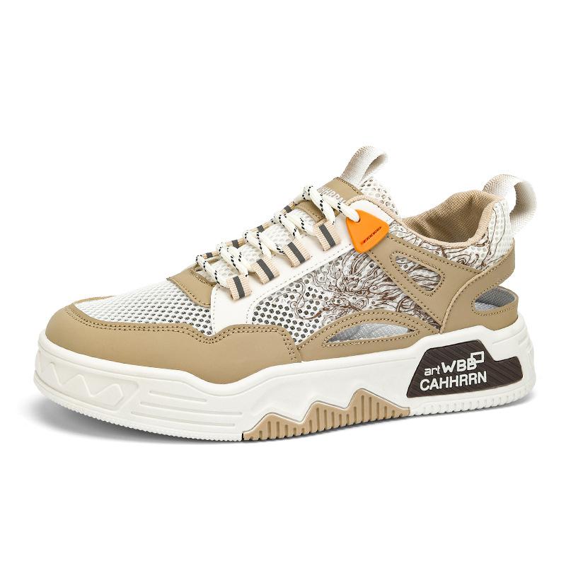 Mesh board shoes student youth summer casual men's shoes heightened breathable versatile hollow sandals men's 2025 new