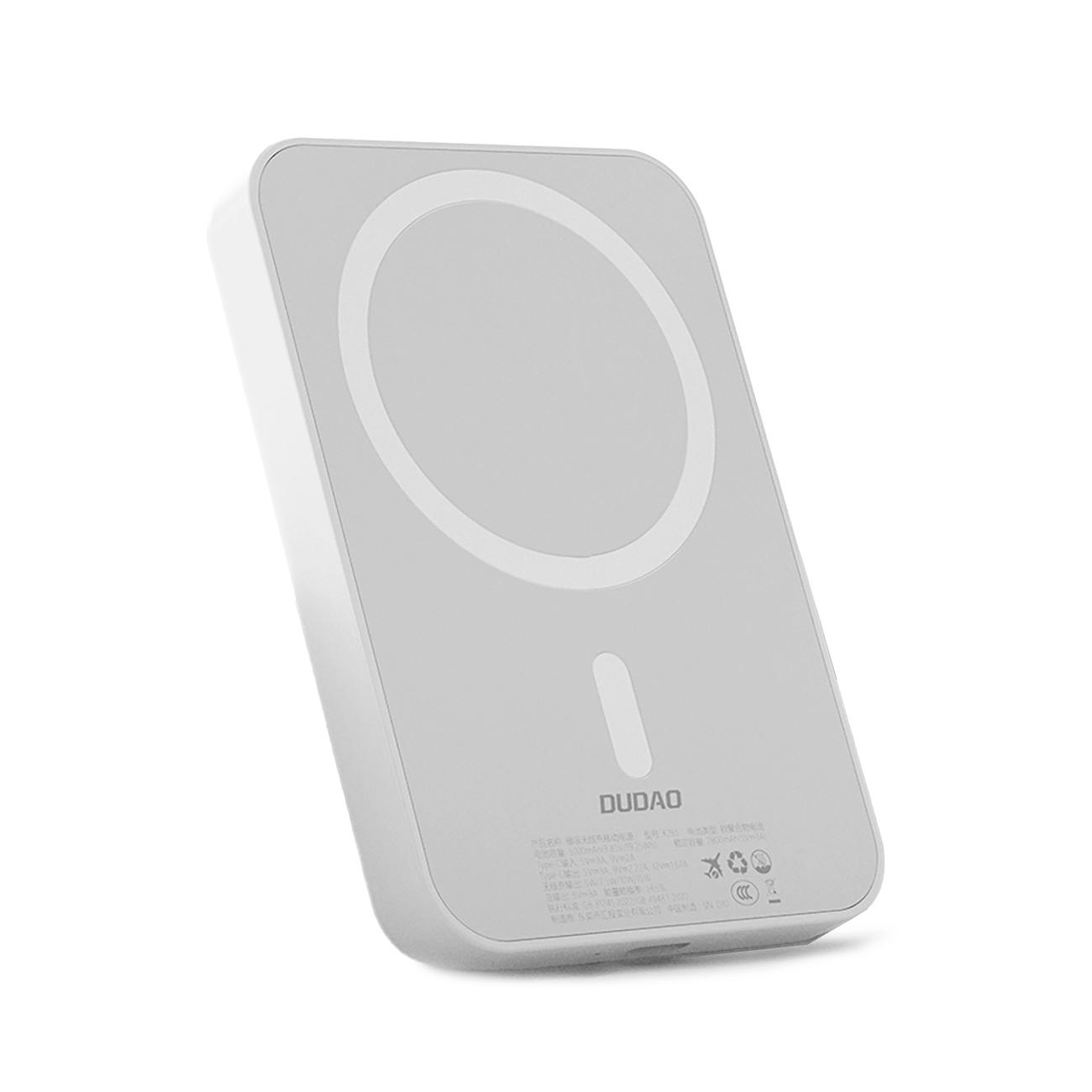 Powerbank K26S 5000mAh 20W USB-A / USB-C / MagSafe - biały
