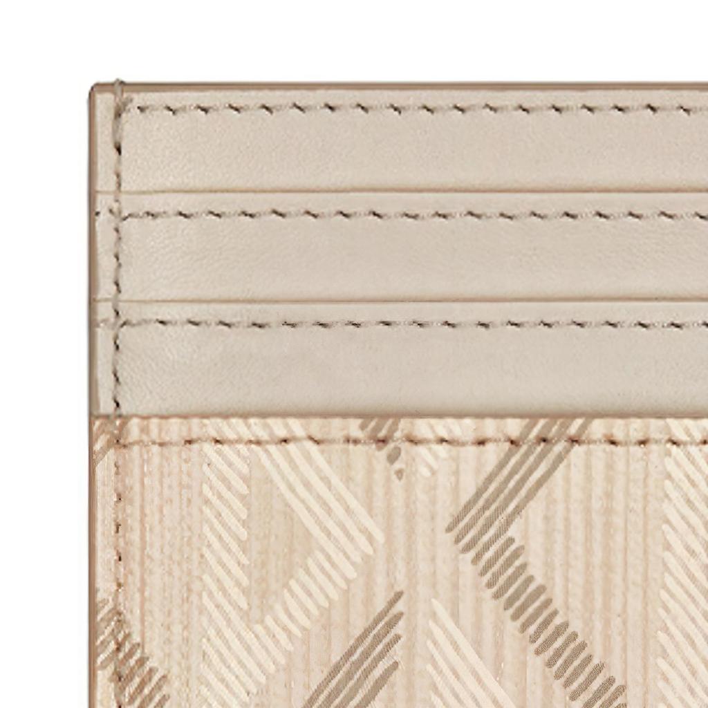 Dior Diamond Series Brand Logo Natural Smooth Calfskin And Canvas Card Holder Women accessories Beige 2ESCH135DCO-H110