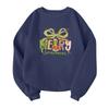 Children's Fashionable Lightweight Long-sleeved Round Neck Pullover With Pockets Printed Pullover