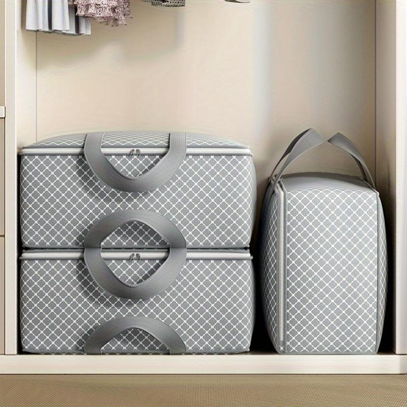 Clothing Storage Bag Large Capacity Portable Moving Bag with Secure Closure Design for Moving, Closet, Luggage and Travel Essentials Organization Bag