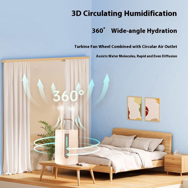 New Minimalist Desktop Ultrasonic Cold Mist Humidifier 2.5L Mute Adjustable Mist Output air Humidifier with Night Light