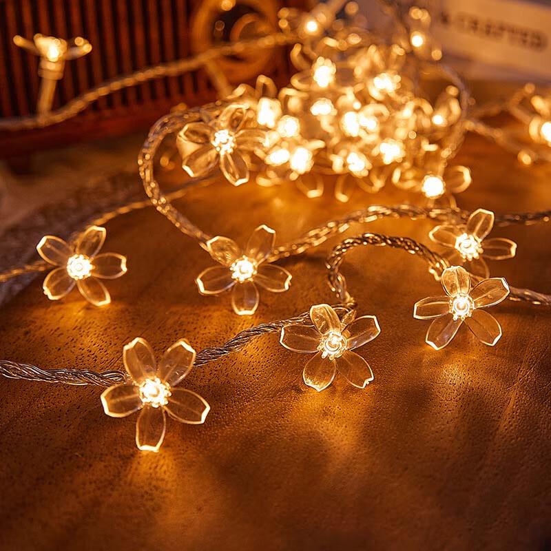 Christmas Cherry Blossom Solar USB String Lights