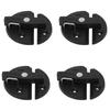 4 Sets Boat Cabinet Twist Latch Reinforced Nylon 59mm Round Turn Button Lock for Yacht RV Door Cabinet Hatch