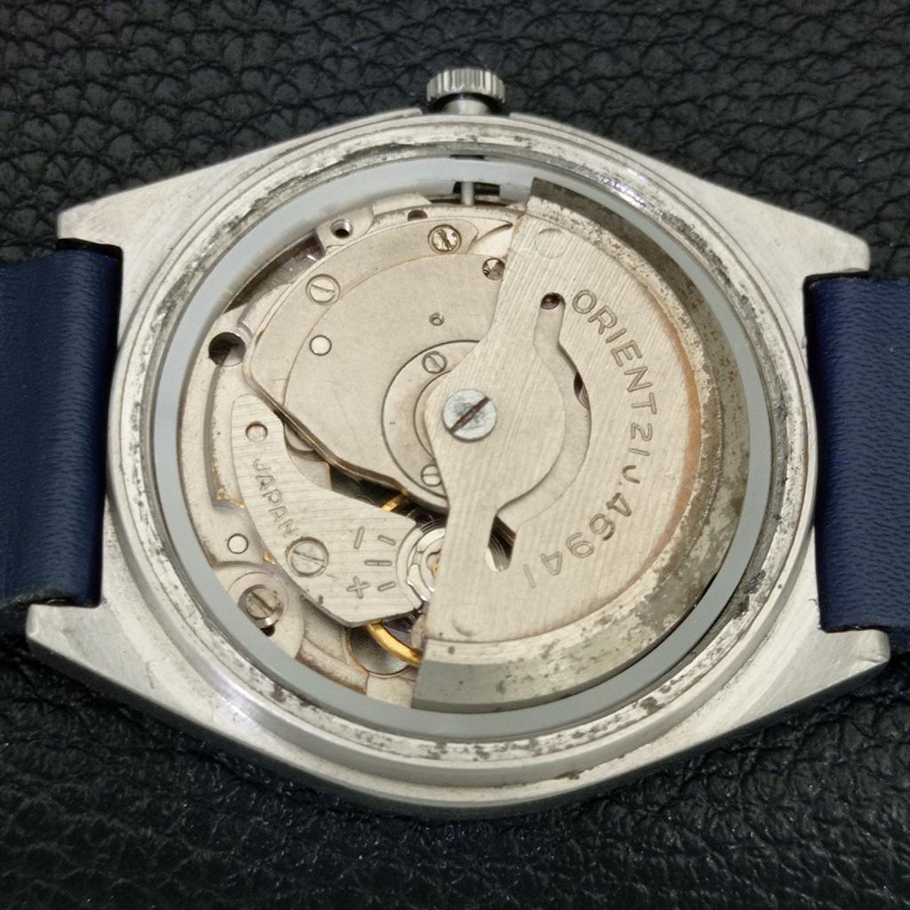 AUTOMATIC VINTAGE ORIENT AAA CRYSTAL JAPAN MENS ORIGINAL DIAL WATCH A707776-1