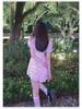 Elegant Puff Sleeve Floral Dress with Square Neckline