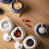 Ceramic Seasoning Jar Set Spice Jar Seasoning Bottle Salt Shaker Spice Container Seasonings Box Kitchen Organizer Storage Jar