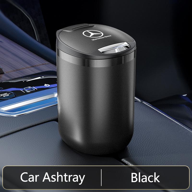 Car Trash Can Organizer Storage Bag Garbage Bin Ashtray Car Accessories For Mercedes Benz AMG GLE CLS GLC CLA GLA GLK W205 W203C LU3