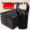 Thickened Household Kitchen Black T-shirt Style Garbage Bags
