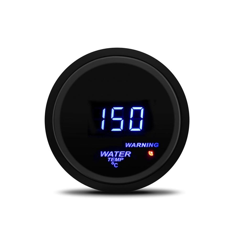 2" 52mm LED Digital Car Water Temperature Gauge ℃ Temp Meter with 1/8 NPT Sensor