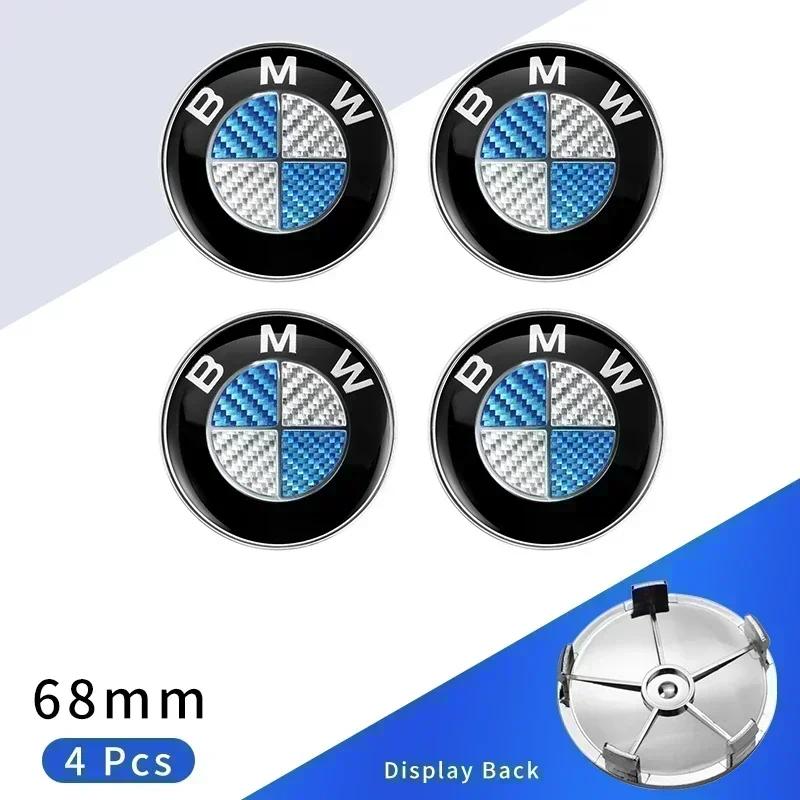 4 buc 68mm Capac Central Roată Mașină Siglă Emblemă Butuc Capac Jantă Pentru BMW E46 E38 E60 E90 E93 F20 F30 X3 X5 Albastru Alb Negru Aniversare