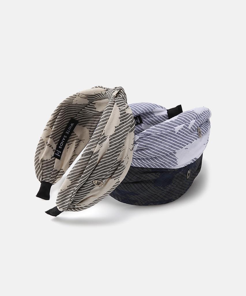White Sands Floral Stripe Hairband Amari (3 Colors)